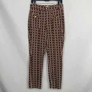 Stylish Brown and White Women's Jeans